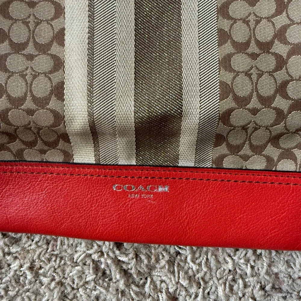 Coach Legacy Signature Stripe Bag